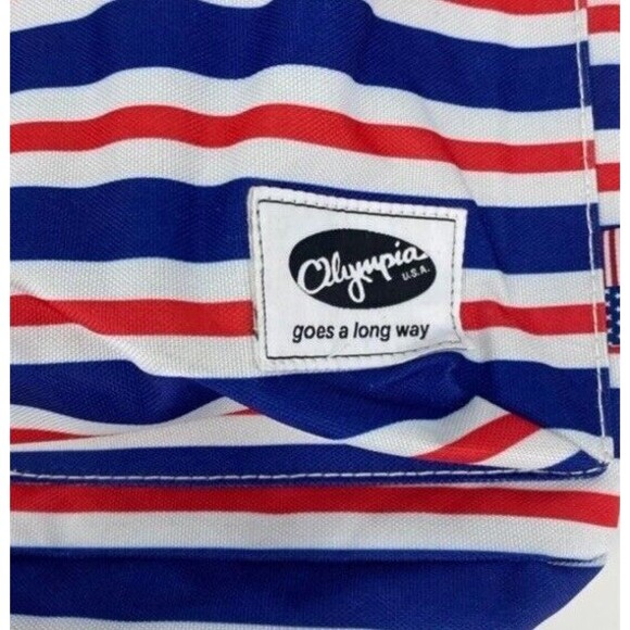 Olympia USA Backpack Cornell 18” Stripe Nautical Patriotic A-1000 UNISEX NEW - Picture 12 of 12
